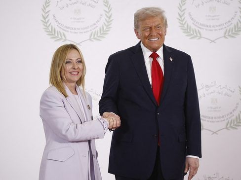 Trump calls Italian PM Giorgia Meloni 'beautiful' at Gaza summit