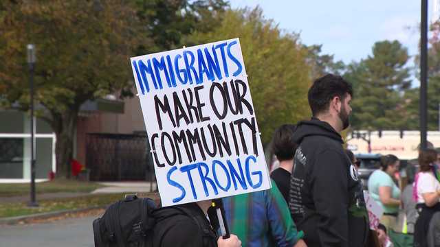 Dozens gather outside Burlington ICE facility for 14
