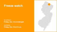 Freeze watch in place for Passaic County for Friday
