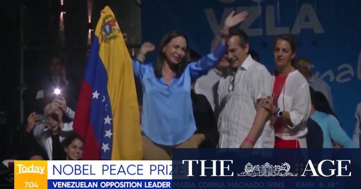 Venezuelan democracy campaigner wins Nobel Peace Prize