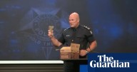 ‘This is what was thrown at police today’: police chief condemns violent protests