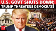 'WILL FIRE DEMS': U.S. Government Shuts Down; Trump Issues Chilling Threat On Cam