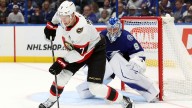 Senators’ Brady Tkachuk leaves Predators game with apparent hand injury