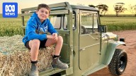 11yo boy from West Australia's Wheatbelt restores FJ45 LandCruiser