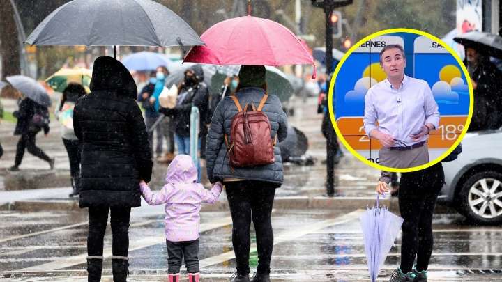 Precipitaciones llegarían a Santiago: Alejandro Sepúlveda pronostica hasta 8 mm de lluvias en la zona central este fin de semana