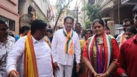 Congress starts campaign for Jubilee Hills bypoll, Naveen Yadav's wife joins