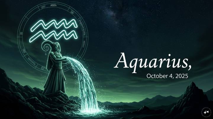 Aquarius Horoscope Today, October 4, 2025