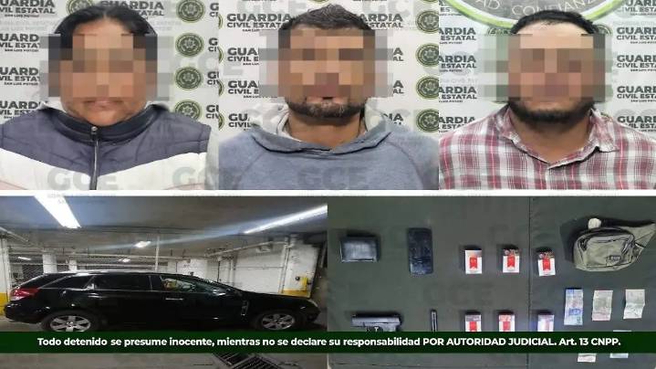 Cae trío de presuntos asaltantes en la Simón Díaz; traían una pistola de juguete