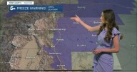 Freeze warnings are in place tonight and includes much of I