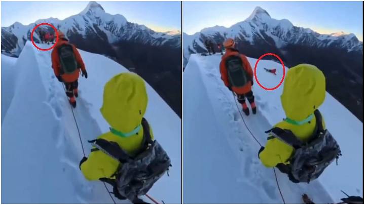 Horrifying Video: Hiker Plunges To Death For Selfie While Scaling Nama Peak In China's Sichuan Province