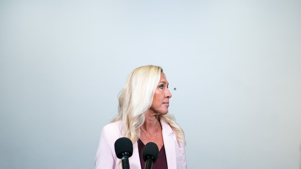 Marjorie Taylor Greene blames GOP leadership for shutdown