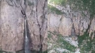 ¡Impresionante! Aparece una cascada en La Cañada La Pila en San Pedro de la Cueva