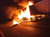 Atención: Incidente en la carretera México-Tuxpan, trailer en llamas