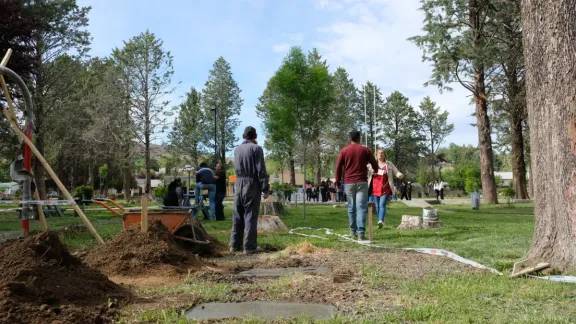 Andacollo renueva la Plaza San Martín y construirá un nuevo espacio recreativo en barrio La Herradura