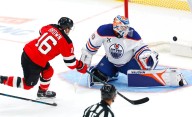 Connor Brown ‘lit up like a Christmas tree’ after scoring for the Devils against the Oilers