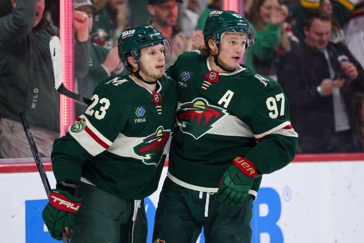 Macklin Celebrini nets OT winner as Sharks outlast Wild - The Rink Live | Coverage of youth, junior, high school and college hockey