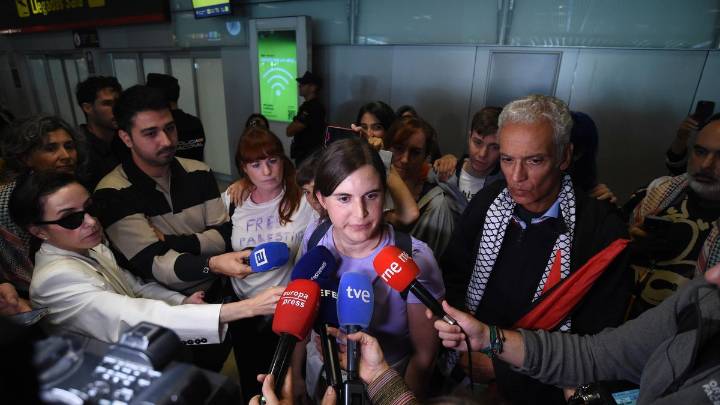 Jimena González, activista de la flotilla y diputada de Más Madrid reivindica el éxito de su misión a su llegada a Madrid