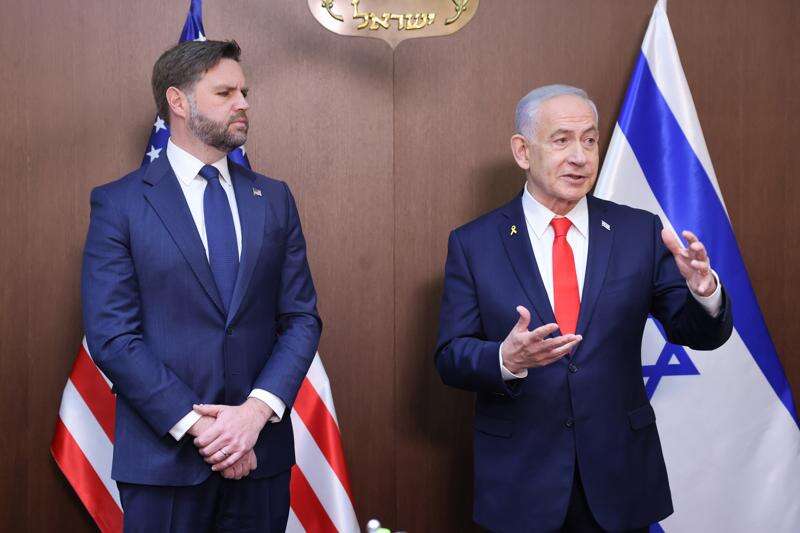 Israel 'not a protectorate' of the US, Netanyahu says ahead of meeting with Vance
