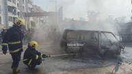 Omni Car Catches Fire, Driver Escapes