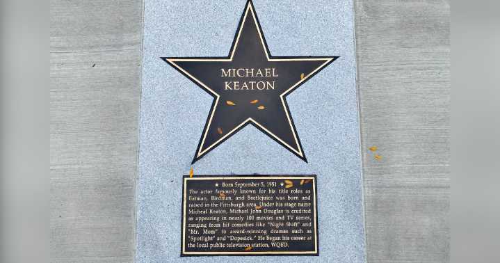 Michael Keaton's name spelled wrong on Pittsburgh Walk of Fame plaque