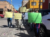 Taxistas bloquean Vallejo y Rayón en protesta contra Araceli Martínez