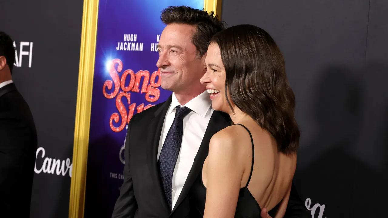 Hugh Jackman and Sutton Foster make their red carpet debut as couple