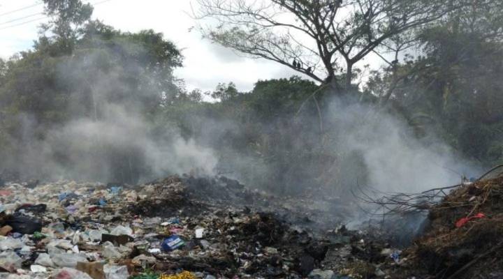 Están quemando cerca de una zona petrolera en Tucupita