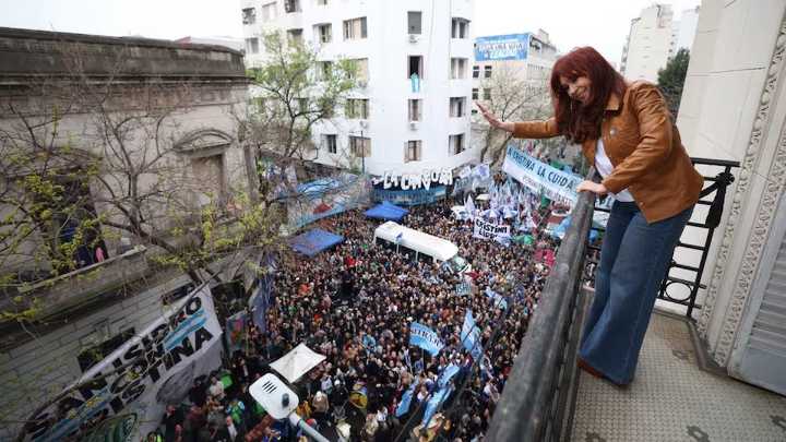 Día de la Lealtad Peronista: una masiva marcha se reúne en la casa de Cristina Kirchner