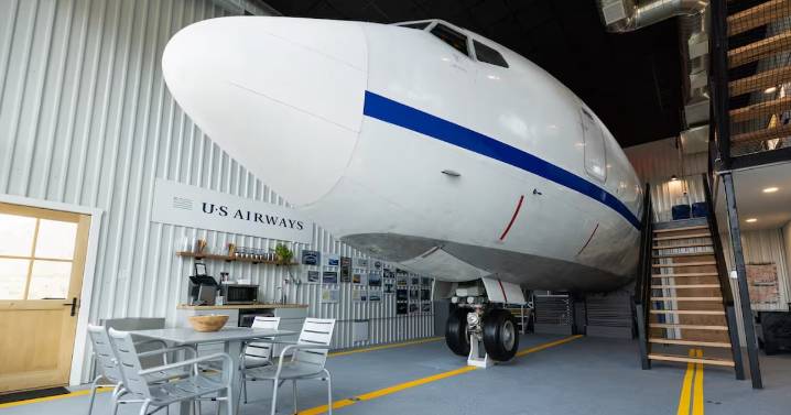 Fotos: esta casa de US$2 millones tiene un Boeing 727 en su interior