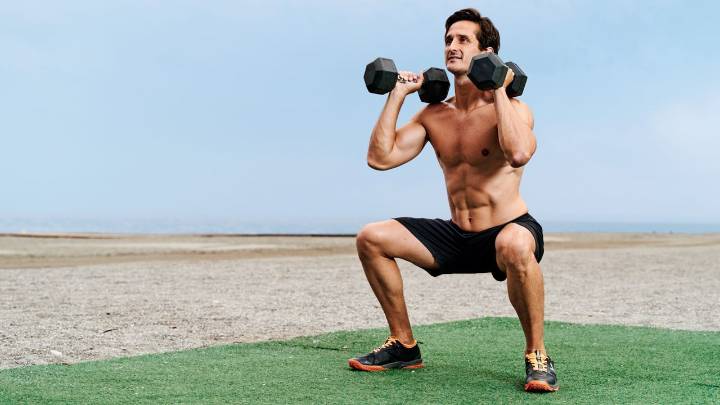 This 20-minute full-body dumbbell workout is designed to build lean muscle and boost power