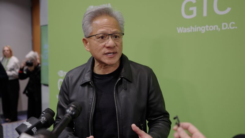Nvidia CEO highlights close relationship with Trump at conference