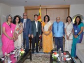 Students’ association of Hindu College meets alumna Sri Lankan PM