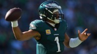 Eagles' offensive woes continue as Broncos hand Super Bowl champs their first loss