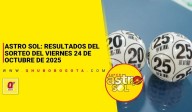 Astro Sol: resultados del sorteo del viernes 24 de octubre