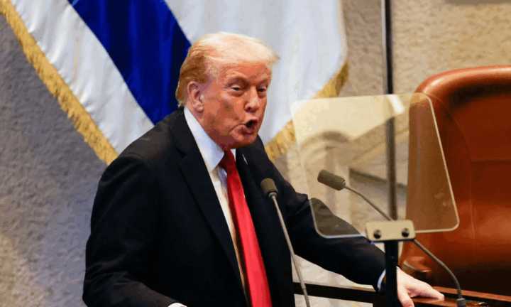 «La larga y dolorosa pesadilla ha terminado al fin» dijo Donald Trump ante el Parlamento israelí