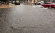 Las intensas precipitaciones complican el tránsito en algunas arterias bahienses: cuándo para de llover