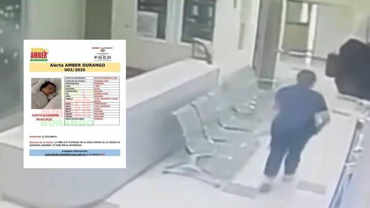 Emiten Alerta Amber por el robo de una bebé en Durango