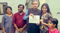 Shashi Tharoor Applauds Kerala Student Niveditha For Swimming World Record With Hands And Legs Tied