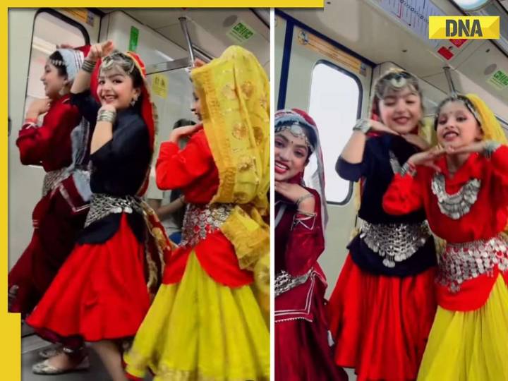 Viral video: Little Girls groove to ‘pehla pehla pyaar’ inside Delhi metro, inte