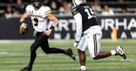 Missouri QB Beau Pribula carted off field with left ankle injury against No. 10 Vanderbilt