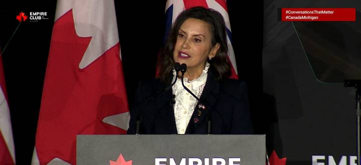 Whitmer in Toronto: US damaging relationship with Canada, ‘shooting ourselves in the foot’