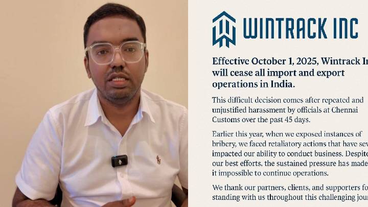 US logistics firm Wintrack exits India, alleging systemic corruption at Chennai customs
