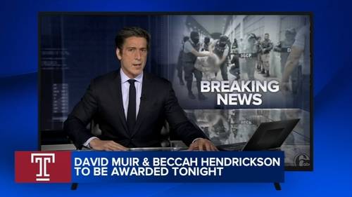 ABC's 'World News Tonight' anchor David Muir, 6abc reporter Beccah Hendrickson to be honored by Temple University