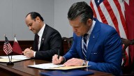 Defense Secretary Pete Hegseth says the U.S. military is moving forward with plans to build a dedicated facility in Idaho to train pilots from Qatar, an important U.S. ally in the Middle East