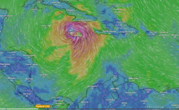 En vivo | Siga el trayecto del huracán Melissa hacia Jamaica