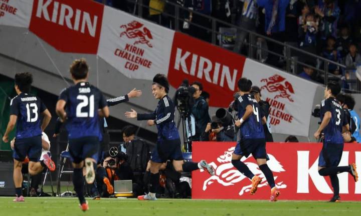 3-2. Japón gana por primera vez a Brasil tras remontarle dos goles