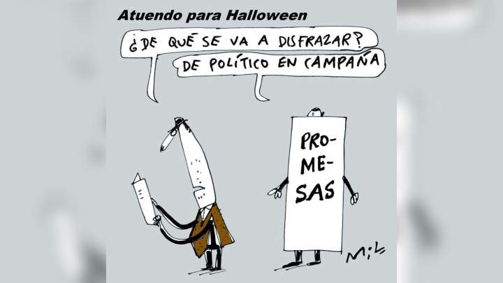 ‘Atuendo para Halloween’ – Caricatura 7 días