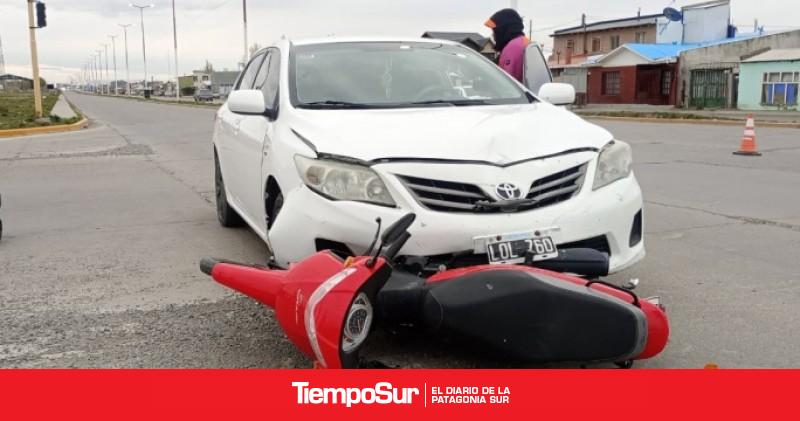 Siniestro vial Motociclista terminó hospitalizado tras siniestro vial