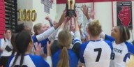 Limestone volleyball earns its third weekend tournament trophy of the season with a three