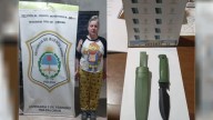 Una mujer atacó con un cuchillo a un fotógrafo en un acto de Milei